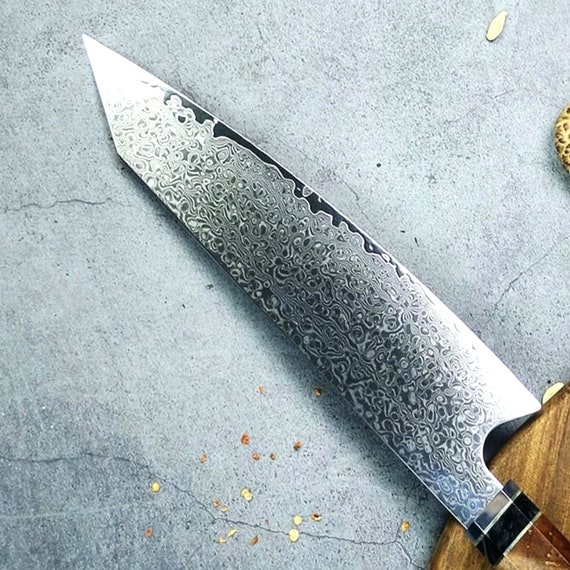 Chef Knife 8 Inch Full Tang Japanese Gyuto Leather Sheath Free Shipping -  Yashka Designs