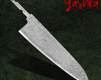 Gyuto Knife Blank Blade, High Carbon Stainless Steel, DIY Custom Knife