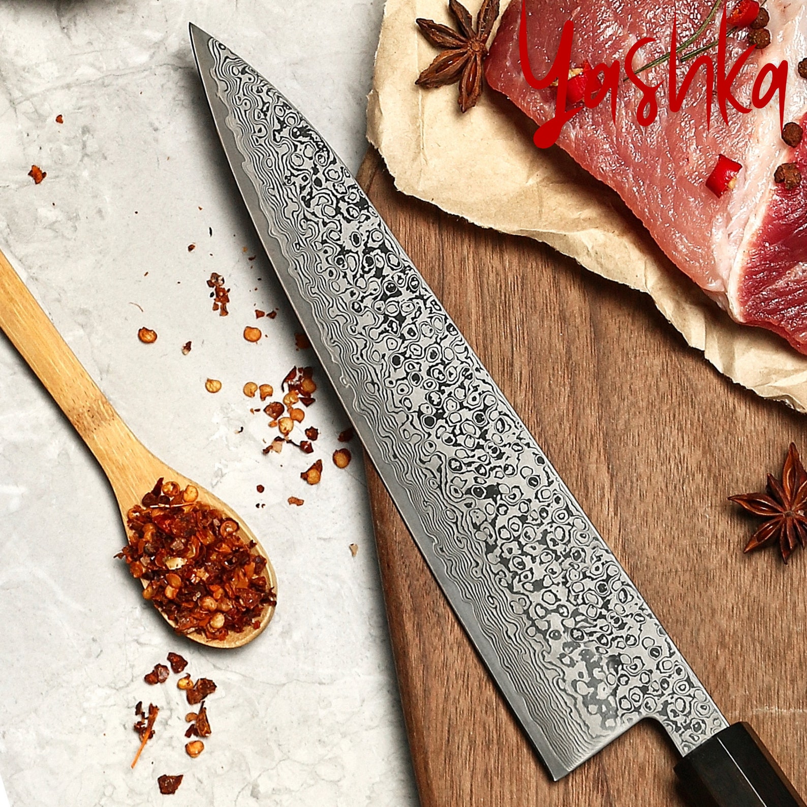 Chef Kitchen Knife Japanese Gyuto Blade Shape Home Tool Minimalist ...