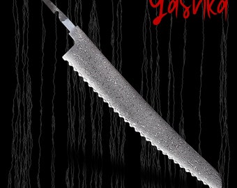 Chef Knife Blank Bread Knife Serrated Blade DIY Custom Knife Craft Supplies