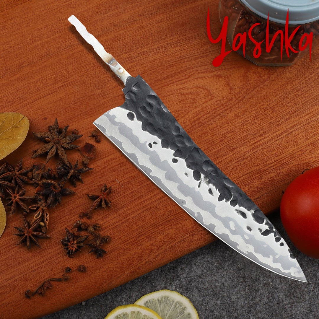 Chef Knife Blank Blade Japanese Gyuto Knife Billet Home Hobby DIY