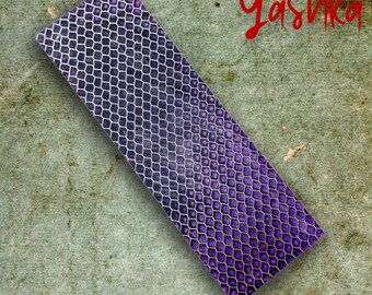 Honeycomb Resin Plate Patch DIY Knife Making Craft Materials Purple