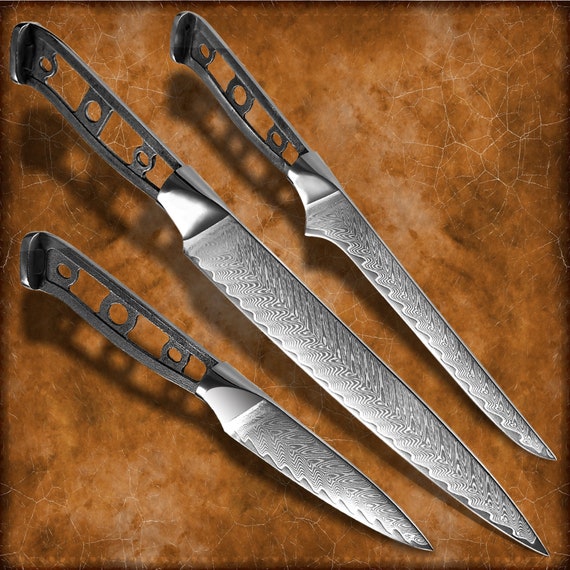 Black 8 inch custom chef knife sheath Kydex cooking culinary flatware