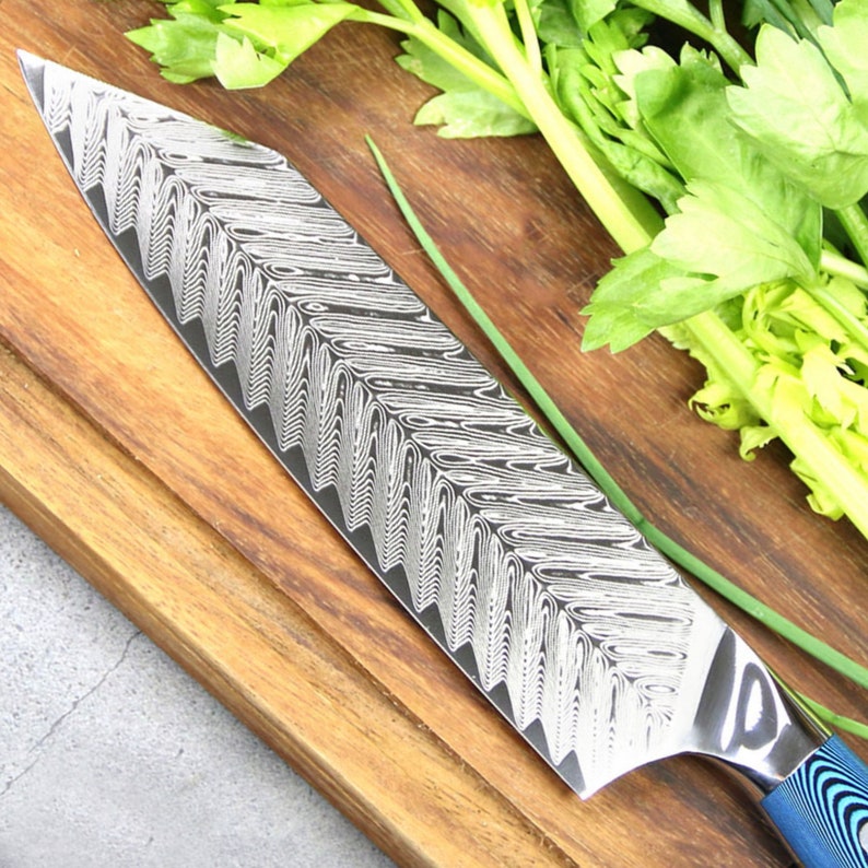 Chef Knife Japanese Bunka Blade Shape Cleaver Kitchen Knife Home ...