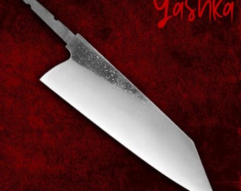 Chef Knife Blank Blade Japanese Bunka Shape Knife Making Hobby