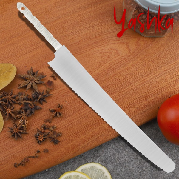 Chef Knife Blank Blade Serrated Blade Slicing Knife Making Home Hobby