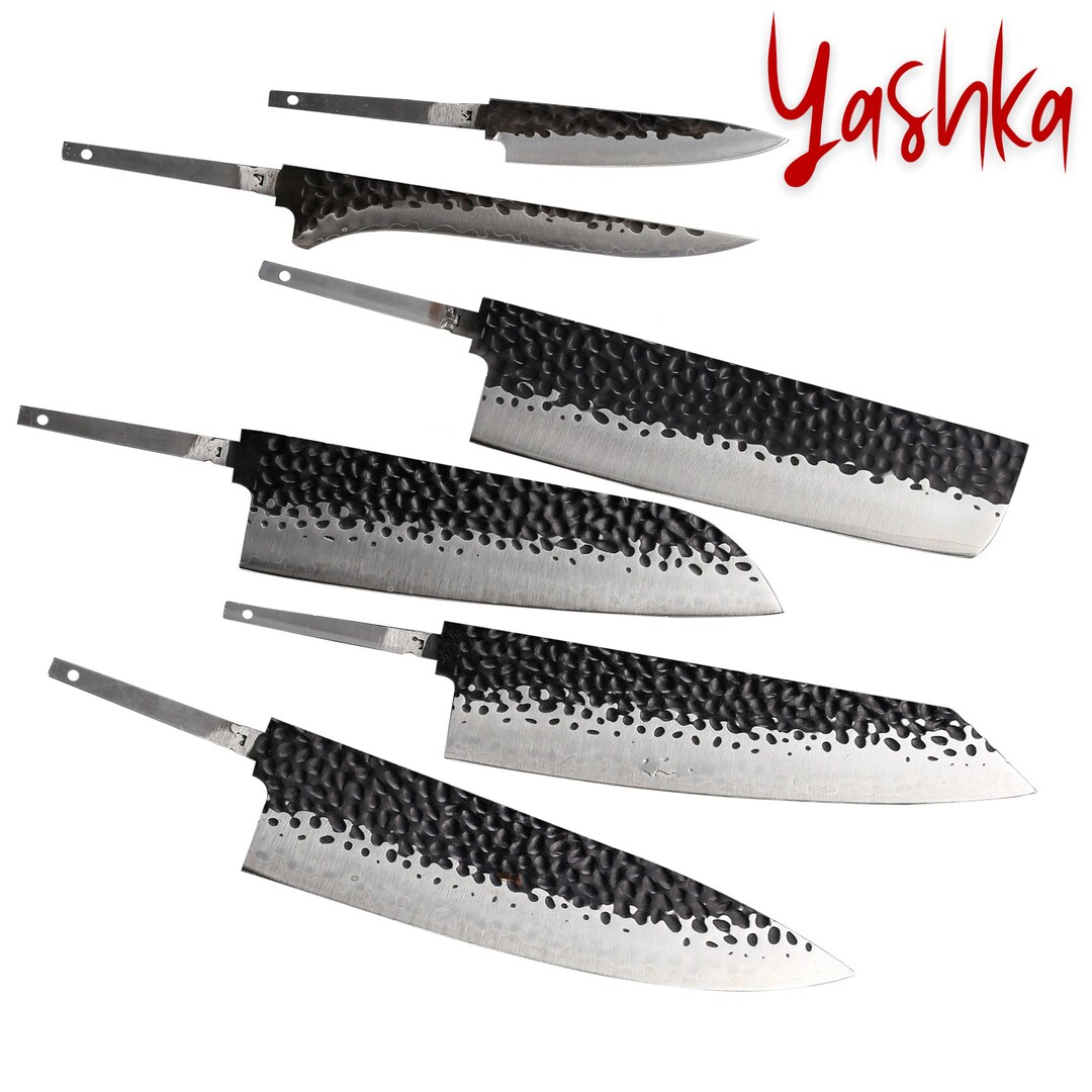 Chef Knife Blank Blades Set DIY Custom Knife Crafts Supplies Etsy