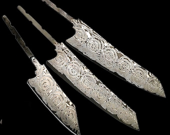Cuchillo de chef con hoja en blanco, herramienta de cocina para hacer tú mismo.