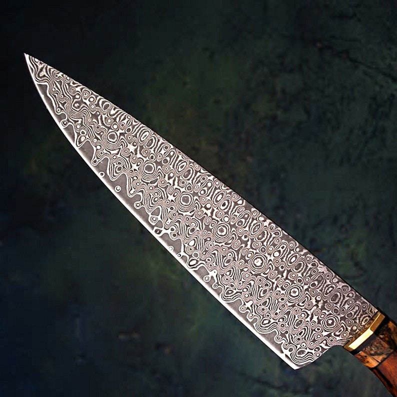 Hand Chef Knife Exclusive Cooking Tools Leather Sheath Etsy