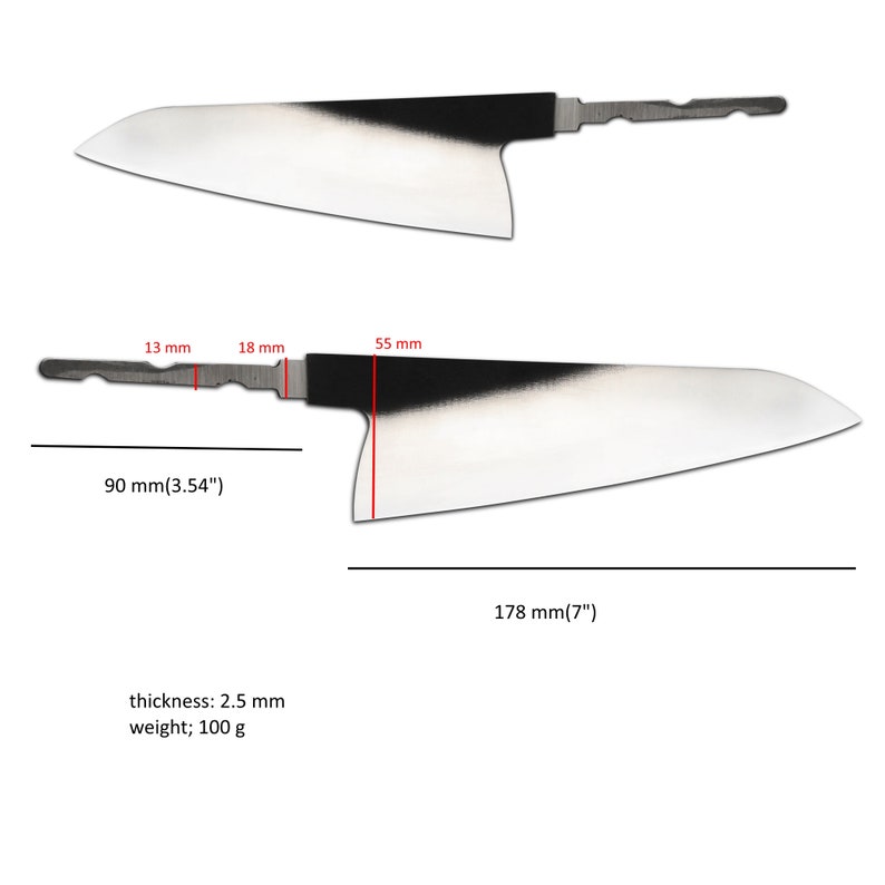 Chef Knife Blanks Gyuto Nakiri Custom Knife Minimalist Home Etsy