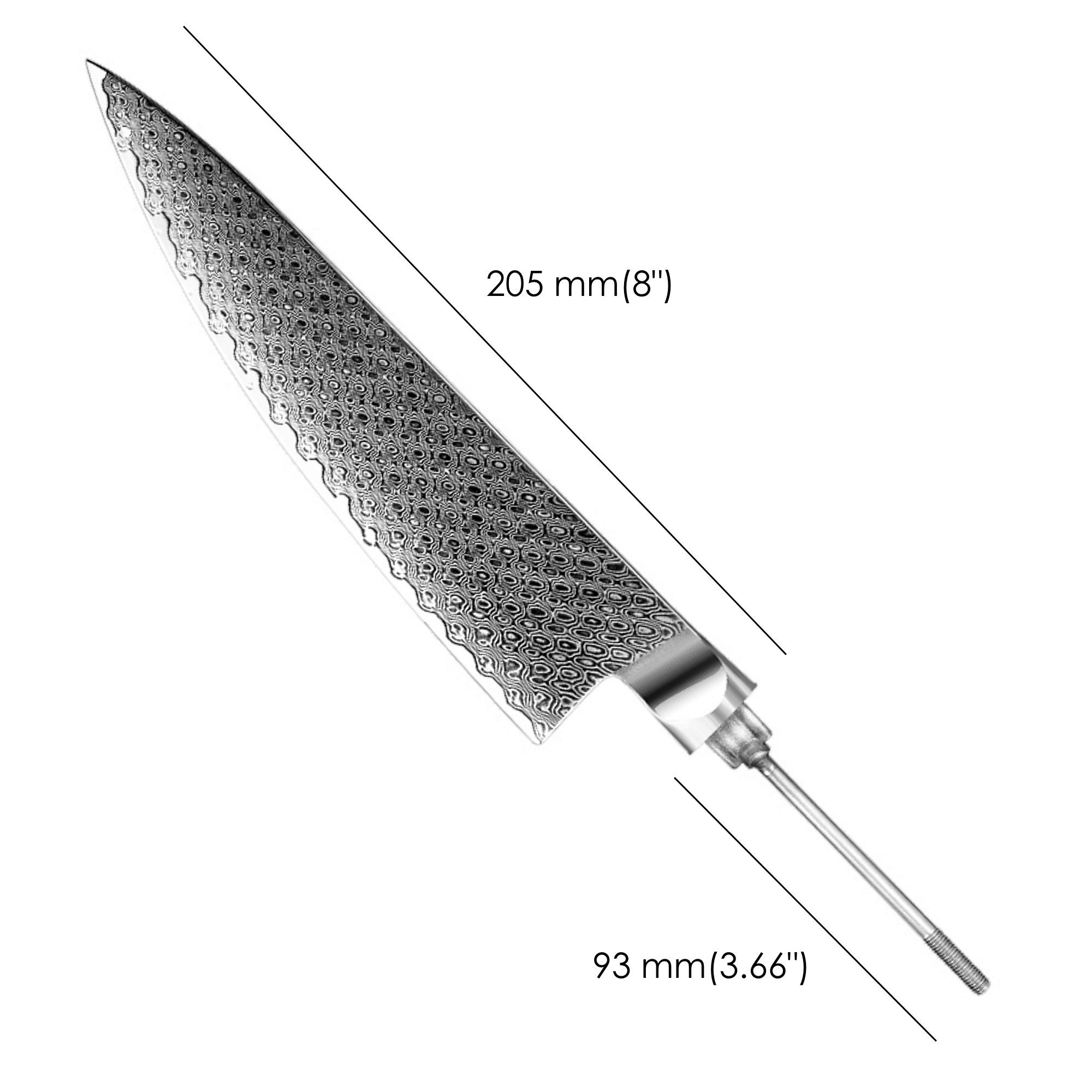 Chef Knife Blank Blade Craft Supplies Home Hobby Knife Making Etsy