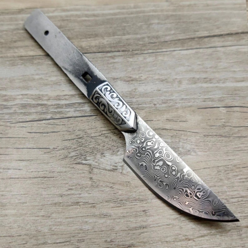 Mini Knife Blank Blade Hunting Knife Billet Tea Knife Letter Etsy