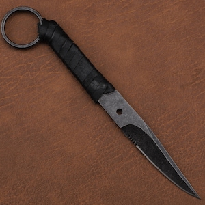 Hunting Knife Scalpel Karambit Ring Sheath Belt Clip Tactical Home Tool