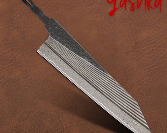 Chef Knife Blank Japanese Kiritsuke Unique Design Blade DIY Kitchen Knife Crafts