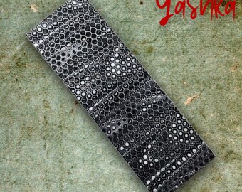 Honeycomb Resin Plate Patch DIY Knife Making Craft Materials Black White