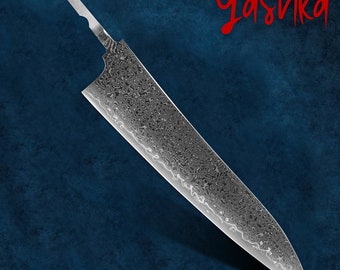 Chef Knife Blank Japanese Gyuto Blade Shape DIY Custom Knife Minimalist Design