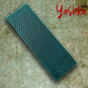 Żywiczna naszywka z plastra miodu DIY do wyrobu noży, materiały rzemieślnicze, zielone