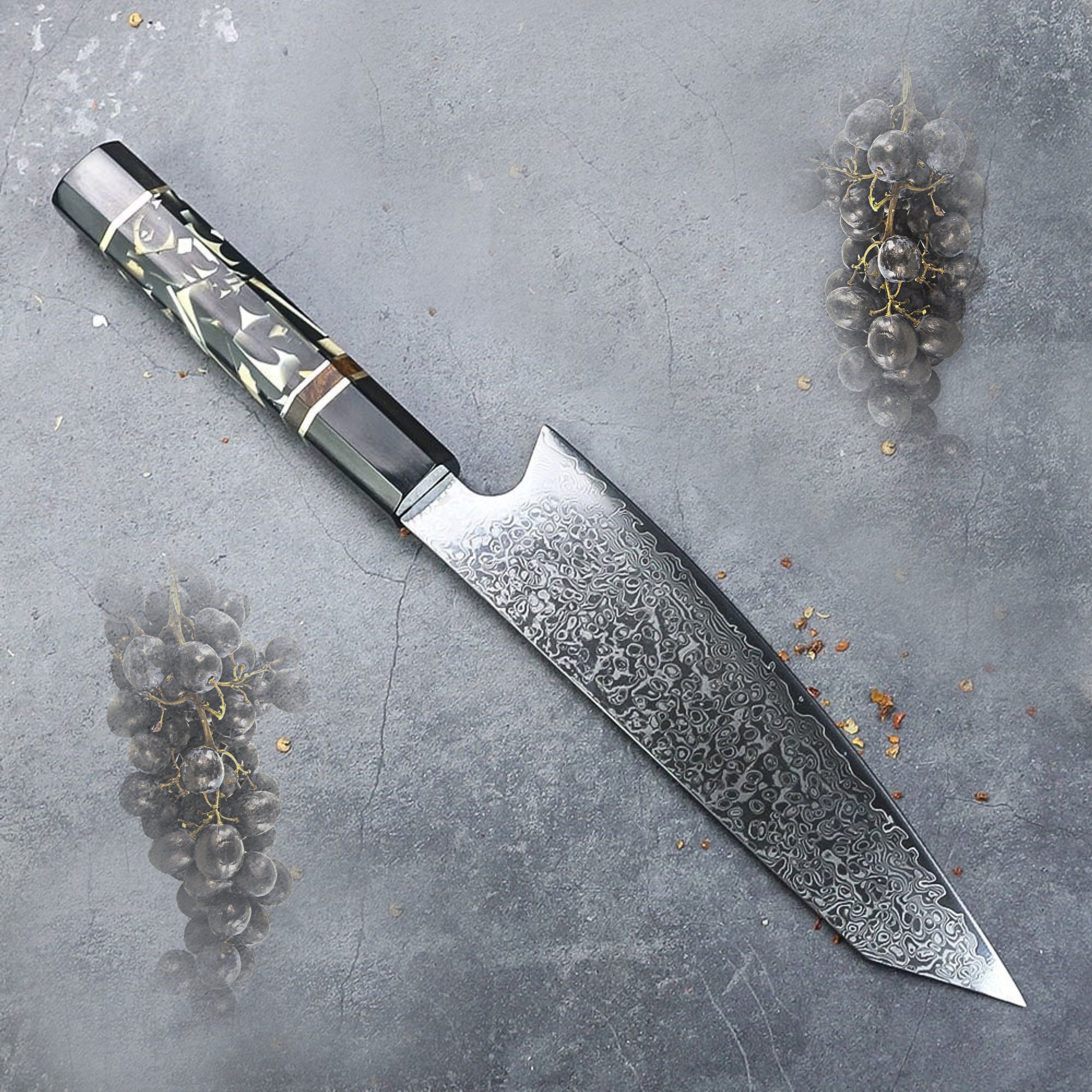 Chef Knife Laminated Stainless Steel Japanese Kitchen Knife Kiritsuke Slicing Home Cooking Tool
