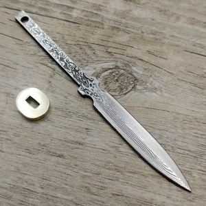 Tea Knife Blank Blade Mini Hunting Knife Home Hobby Knife Making