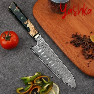 Chef Knife Japanese Santoku Blade Shape Home Cooking Stainless Steel Tools Design
