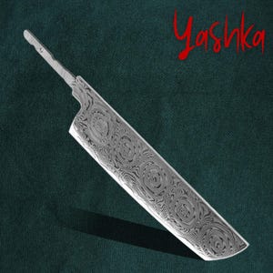 Chef Knife Blank Blade DIY Japanese Nakiri Knife Home Vegetables Tools Crafts