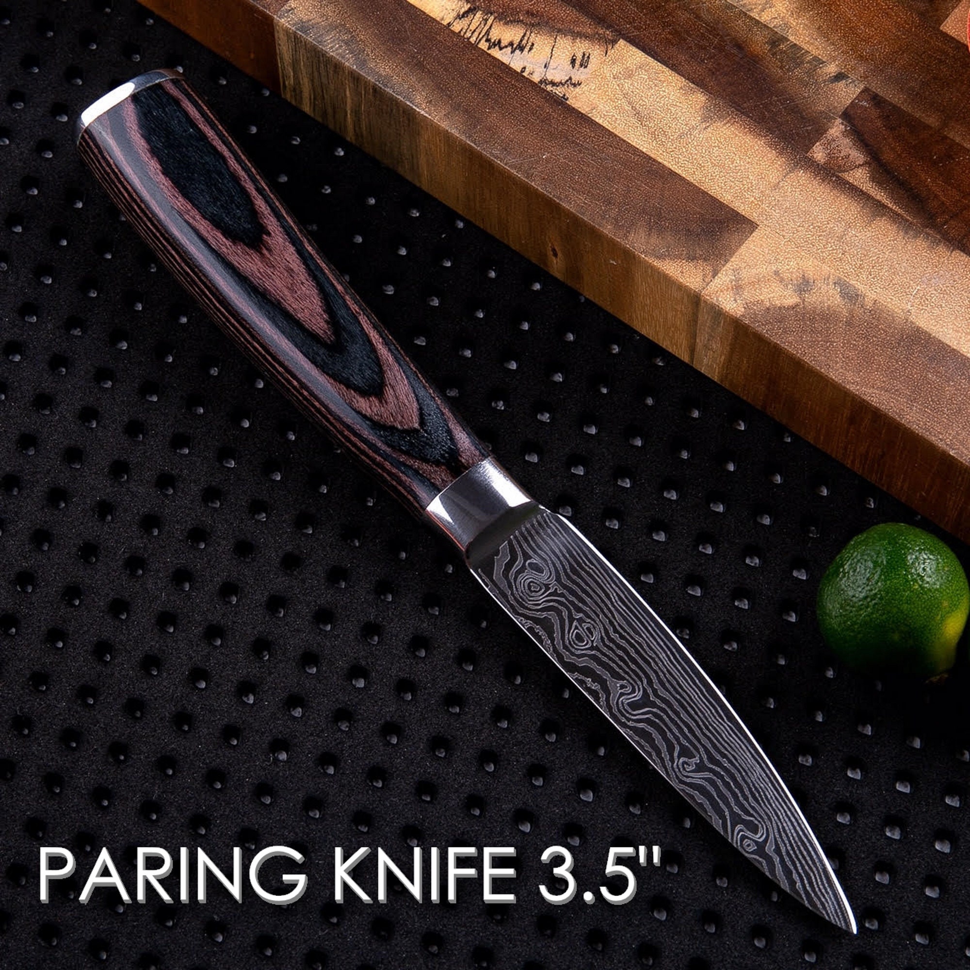 KUMA Paring Knife Pro Bolster Stainless Steel Japanese Kitchen Knives 