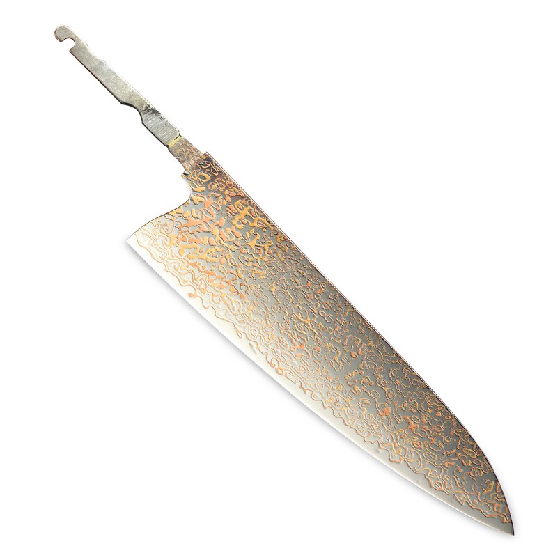 Damascus knife blank