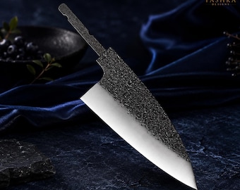 100mm Japanese Knife Blade Blank | Hidden Tang | High Carbon Stainless Steel | DIY Kitchen Knife Making