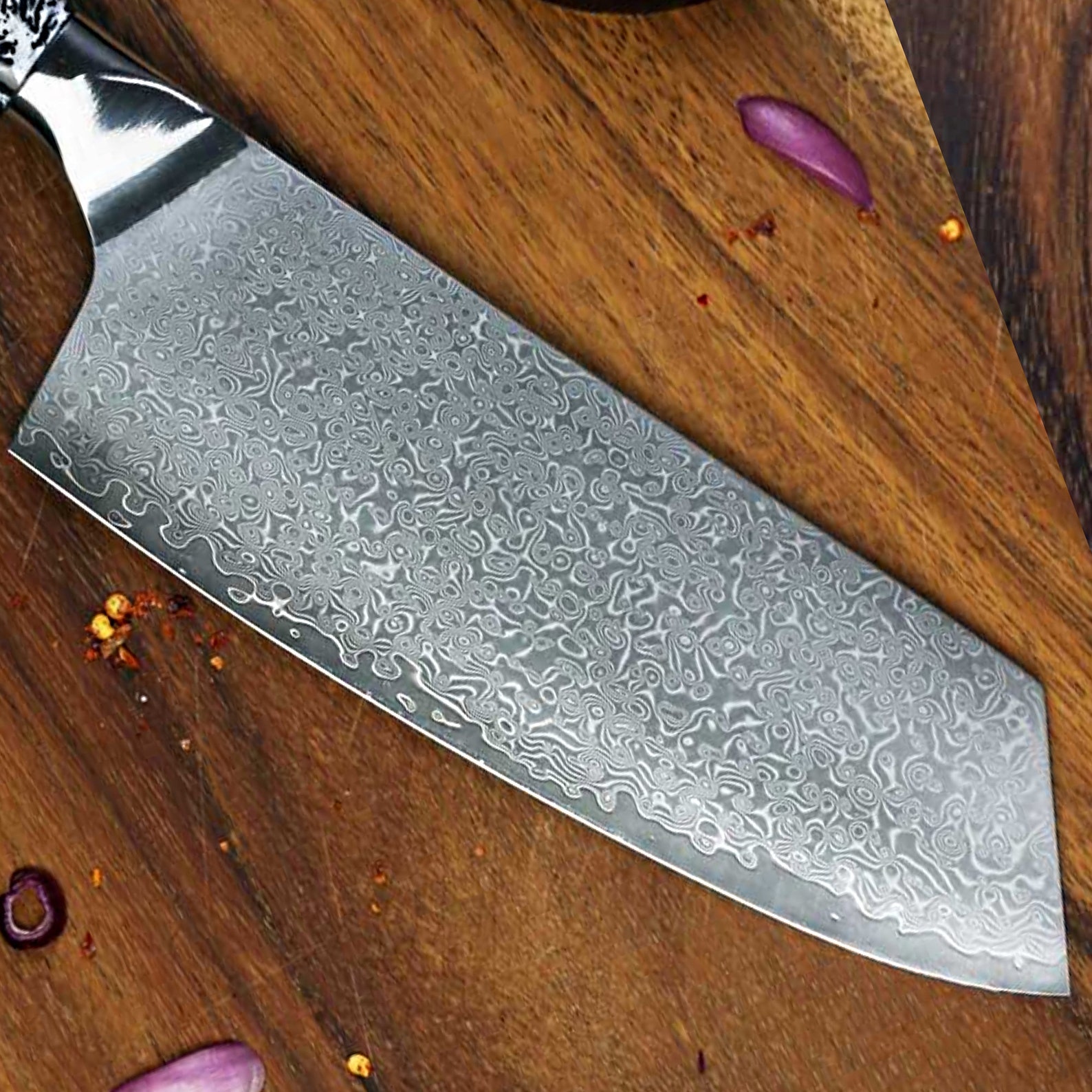 Chef Knife Japanese Bunka Shape Kitchen Knife Home Cooking Tool Cleaver ...
