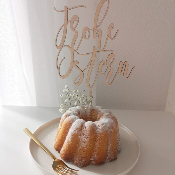 Cake-Topper "frohe Ostern"