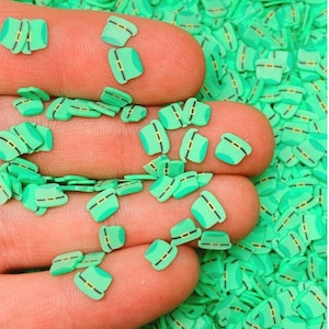 Leprechaun Hat Fimo Slices, Polymer Clay Slices, Nail Art, Miniature, Sprinkles, St. Patrick’s Day, Affordable, Free Shipping Eligible, #64