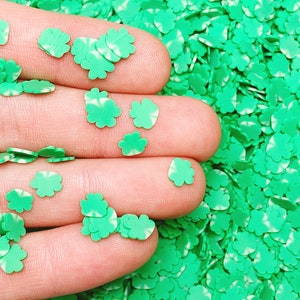 Shamrock Fimo Slices, Polymer Clay Fruit Slices, Nail Art, Miniature, Sprinkles, St. Patrick’s Day, Affordable, Free Shipping Eligible, #63