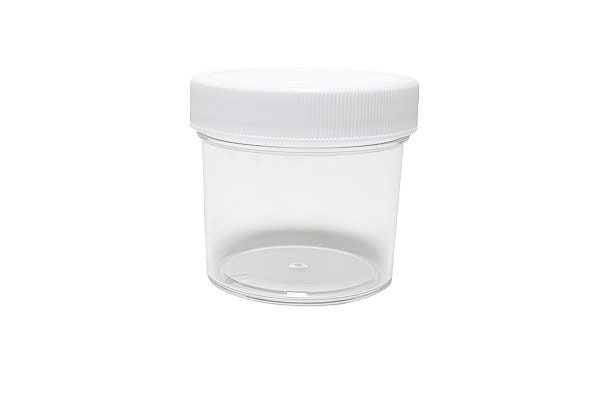 1/5 Piece Affordable 2oz, 4oz, 6oz, and 8oz Low Profile Clear Polypropolene  Containers With Screw on Lid,high Quality,free Shipping Eligible 