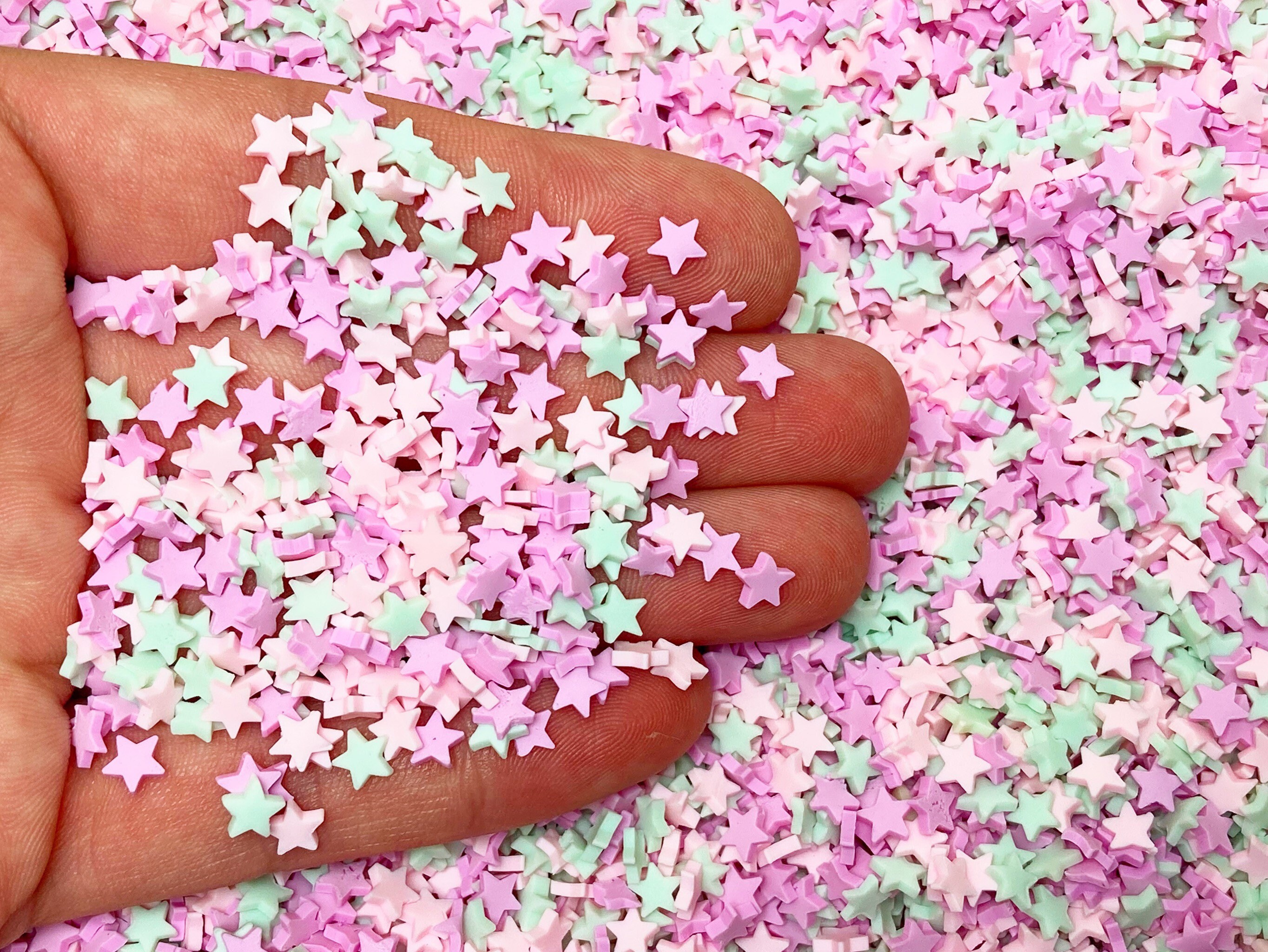 Pastel STARS Sprinkles - Polymer Clay Sprinkles - Fake Sprinkles - Cla –  Posh Glitter, LLC