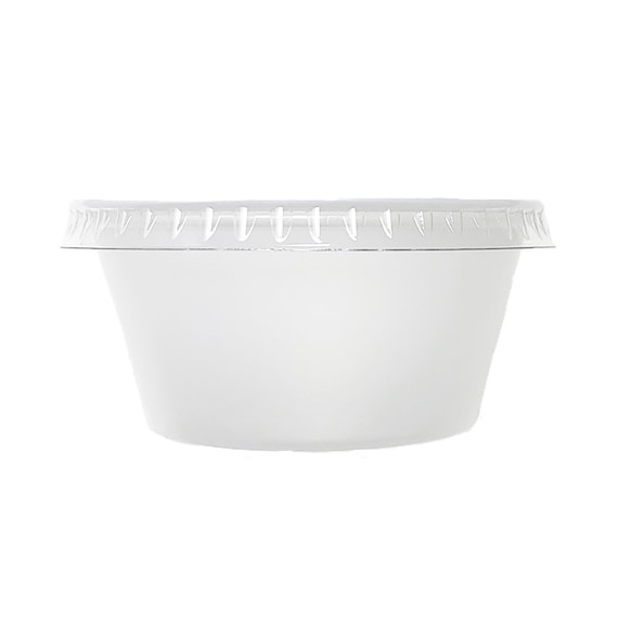 BULK Lightweight Clear Plastic Round Deli Container with Lids