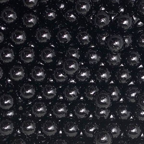 Perles boba noires de 8 mm, résine plastique caviar, ronde, livraison gratuite éligible, fournitures slime, décoration intérieure, abordable, # 27