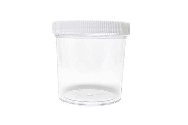 18 Pack 6Oz Empty Slime Containers with Water-Tight Lids, Plastic Slime Jars