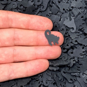 GRAND 13mm Black Cat Fimo Slices, Halloween Polymer Clay, Nail Art, Sprinkles, Artisanat, Abordable, Livraison gratuite éligible, #147