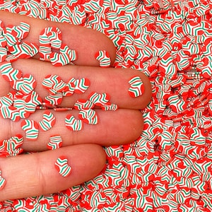 Pończochy Fimo Slices, Polimerowa Glina, Zimowe skarpetki świąteczne, Zdobienie paznokci, Miniatura, Posypki, Przystępne, Kwalifikuje się do darmowej wysyłki, #183