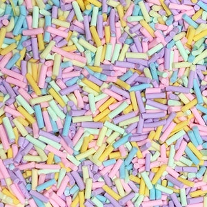 Lange pastel polymeerklei hagelslag, nep hagelslag, Decoden Funfetti, gratis verzending geschikt, slijmbenodigdheden, betaalbaar, #24