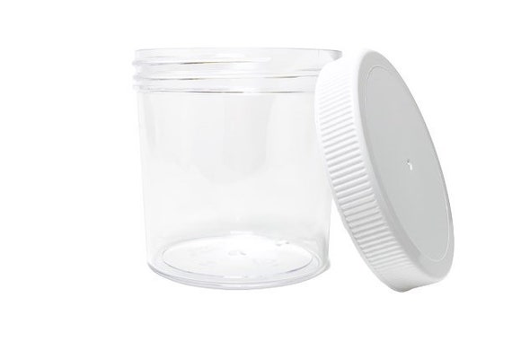 Affordable 1oz, 2oz, 4oz, 6oz, and 8oz Clear Containers, 5 Piece, Slime  Containers, Screw-top Polystyrene Jars, Free Shipping Eligible 