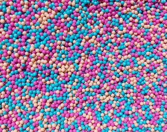 Kawaii Pastel Nonpareil Beads, 2mm Faux Sprinkles, Free Shipping Eligible, Slime Craft Supplies, Jewelry and Decoration, Affordable, #242