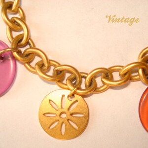 Vtg Gold Bracelet Lci 70's image 3