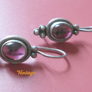 VTG EARRINGS 925 AMETHYST image 1