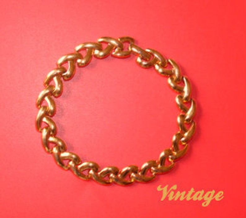 Vtg Bracelet napier Or 80's image 1