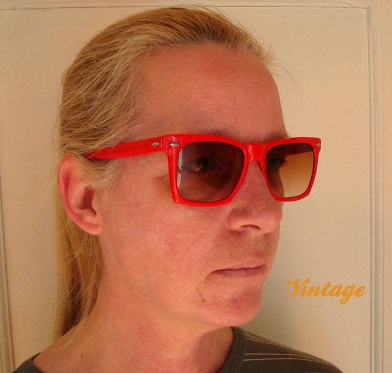 VTG RedTortoise Sunglasses 1980 image 2