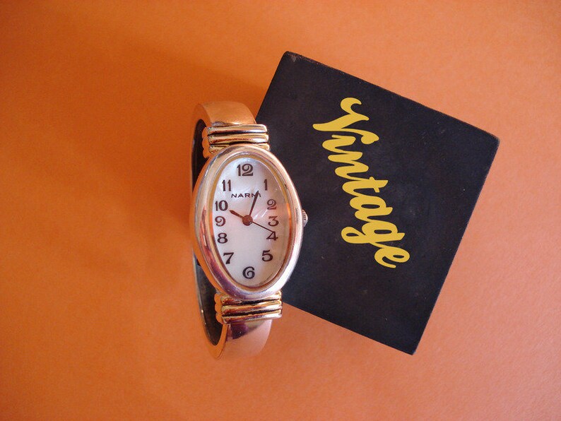 Vtg Ladies narmi Watch image 4