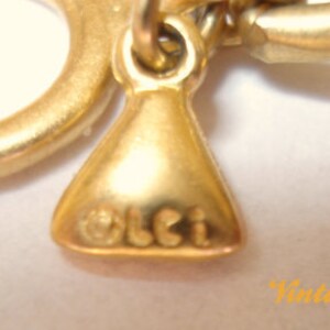 Vtg Gold Bracelet Lci 70's image 4