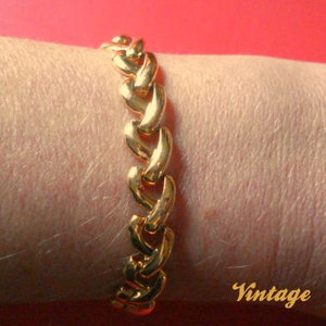 Vtg Bracelet napier Or 80's image 3