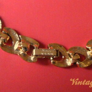 Vtg Bracelet napier Or 80's image 2